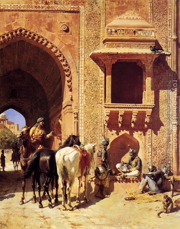Edwin Lord Weeks : Gate of the Fortress at Agra India